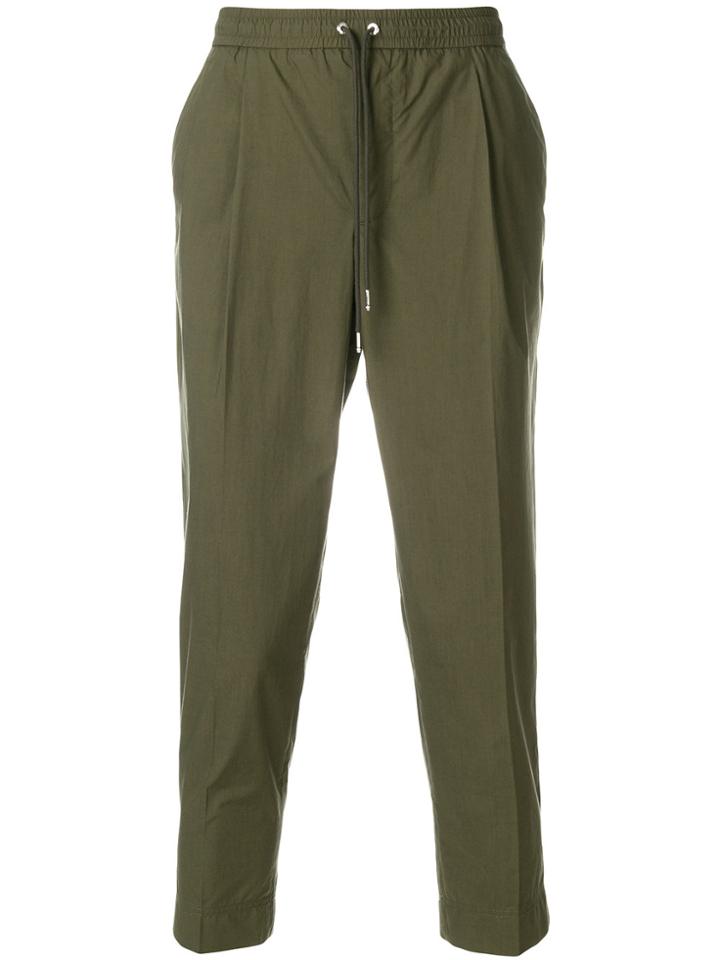 Moncler Cropped Trousers - Green