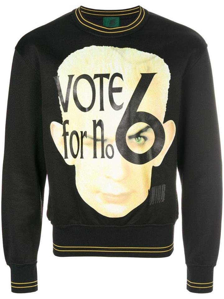 Jean Paul Gaultier Pre-owned Vote Print Sweatshirt - Black