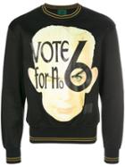 Jean Paul Gaultier Pre-owned Vote Print Sweatshirt - Black