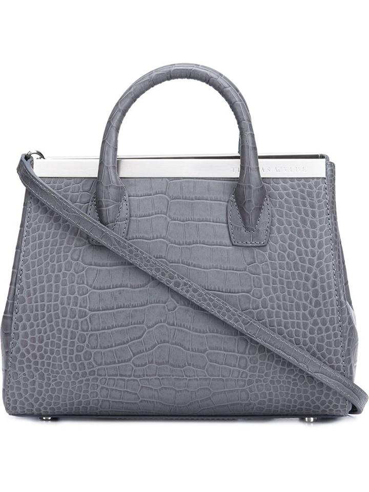 Thomas Wylde Embossed Crocodile Effect Tote
