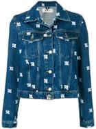 Misbhv All-over Logo Denim Jacket - Blue