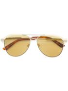 Gucci Eyewear Classic Aviator Sunglasses - Yellow