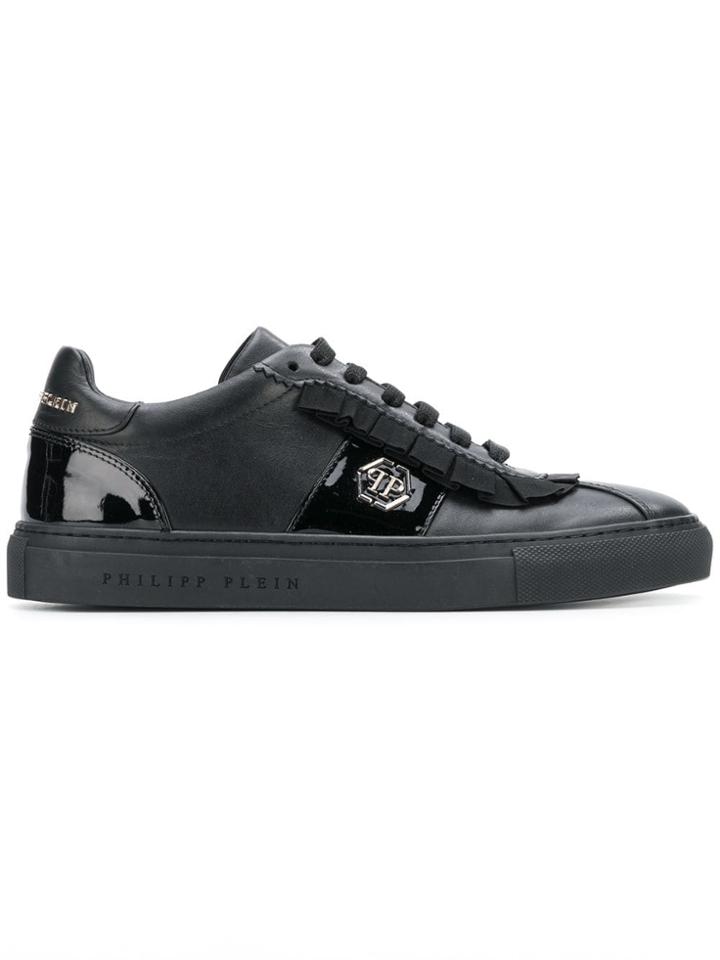Philipp Plein Ruffled Sneakers - Black