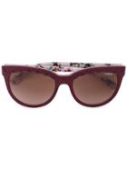 Vogue Eyewear Scalloped Detail Sunglasses - Brown