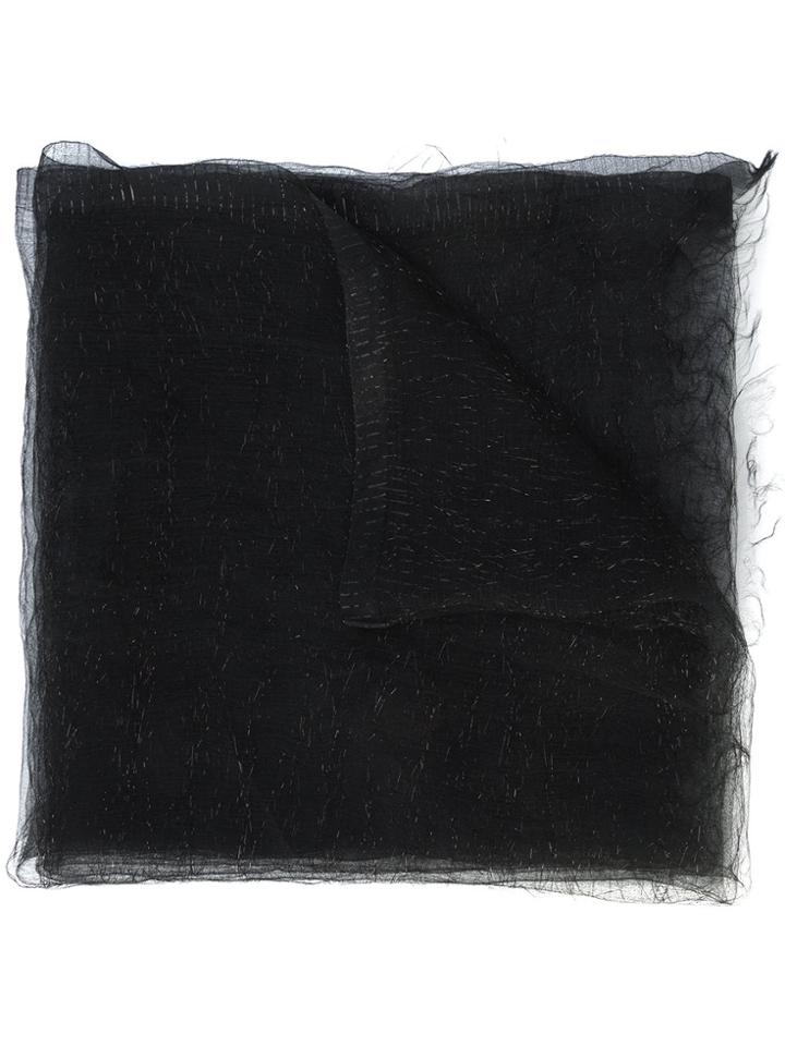 Faliero Sarti Sheer Scarf - Black