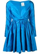 Rosie Assoulin V-neck Cocktail Dress - Blue