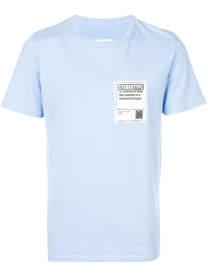 Maison Margiela Streotype T-shirt - Blue