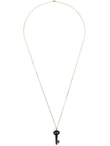 Kristin Hanson Diamond Detail Key Necklace, Women's, Black