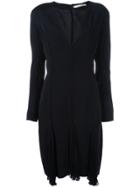 Christian Dior Vintage V-neck Dress - Black
