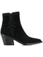 Sartore Classic Cowboy Boots - Black