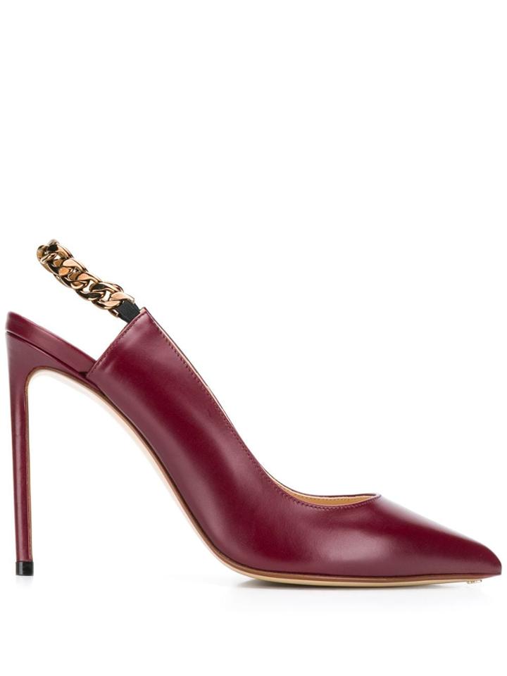 Francesco Russo Slingback Stiletto Pumps - Red
