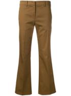 No21 Tailored Flare Trousers - Brown