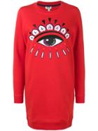 Kenzo Eye Sweatshirt Dress - Red