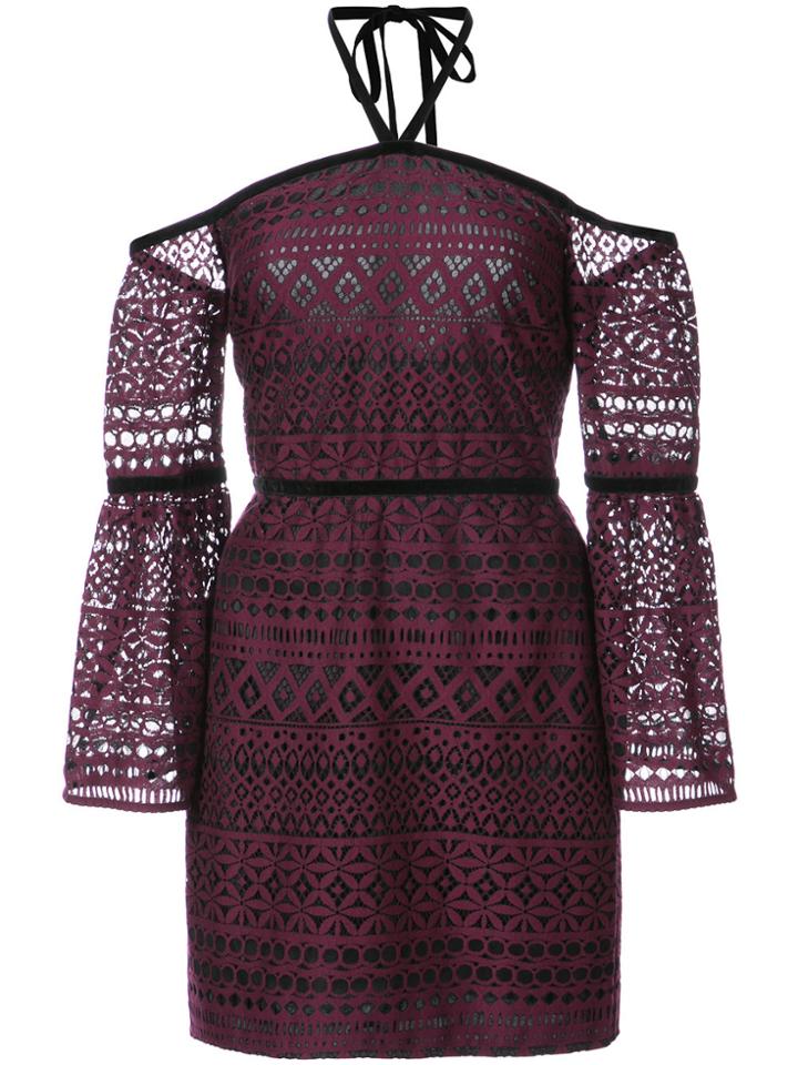 Likely Open Back Mini Dress - Pink & Purple