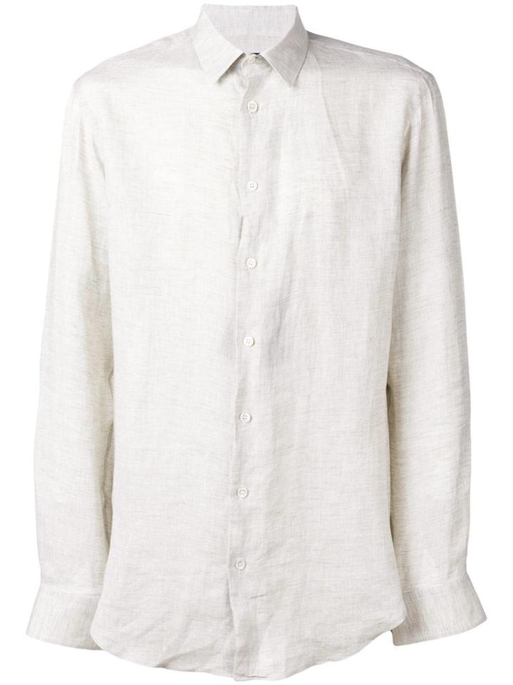 Giorgio Armani Classic Straight-fit Shirt - Neutrals