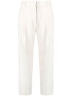 See By Chloé Cropped Straight Leg Trousers - White
