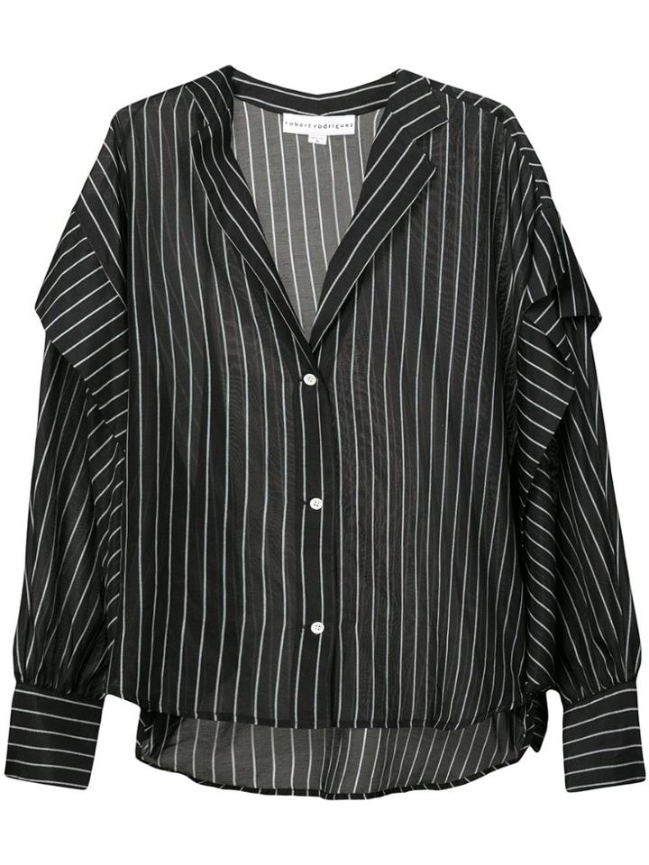 Robert Rodriguez Long Sleeve Blouse - Black