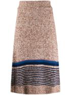 See By Chloé Knitted Midi Skirt - Neutrals