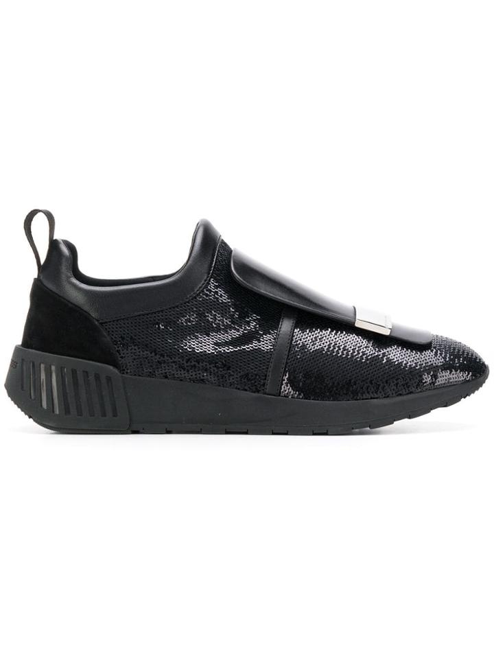 Sergio Rossi Sr Milano Sneakers - Black