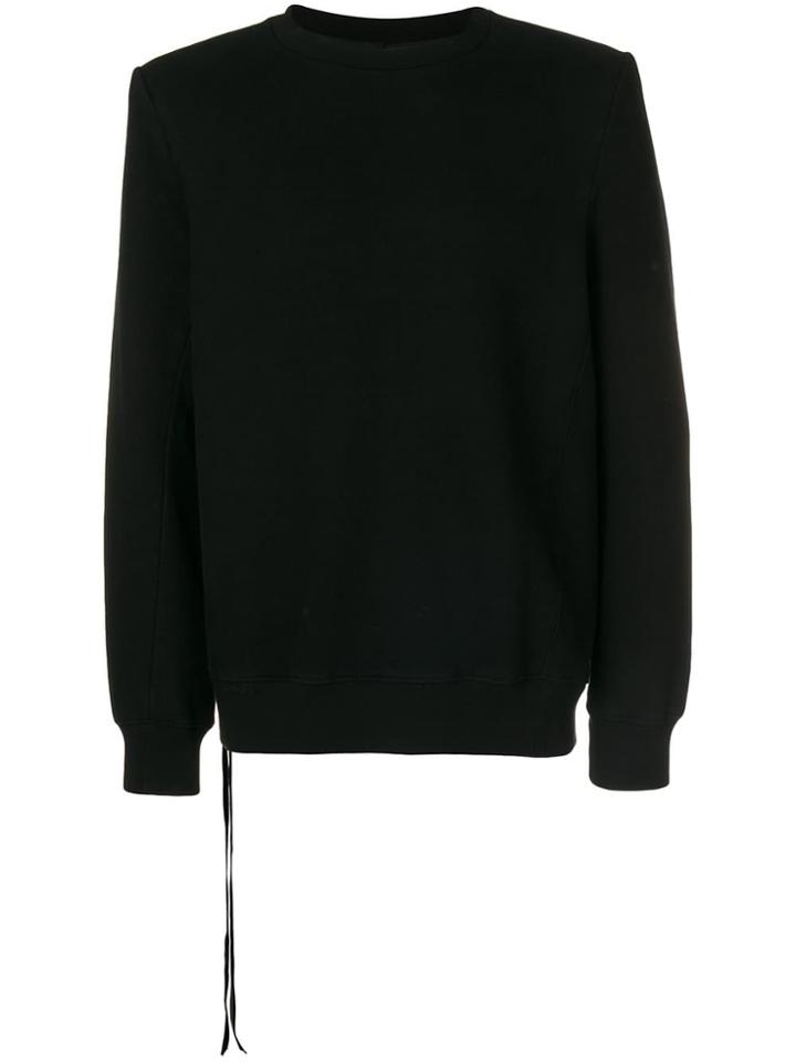 Unravel Project Fringe-detail Sweatshirt - Black