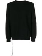 Unravel Project Fringe-detail Sweatshirt - Black