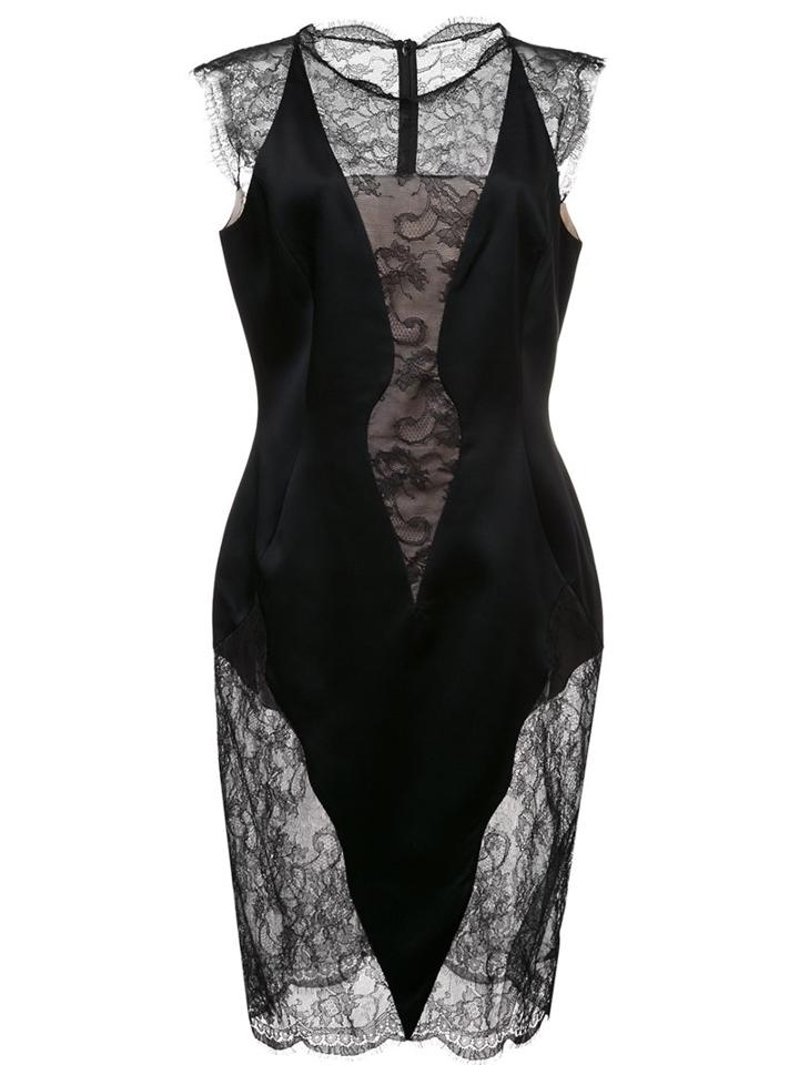 Emanuel Ungaro Lace Short Sleeves Dress