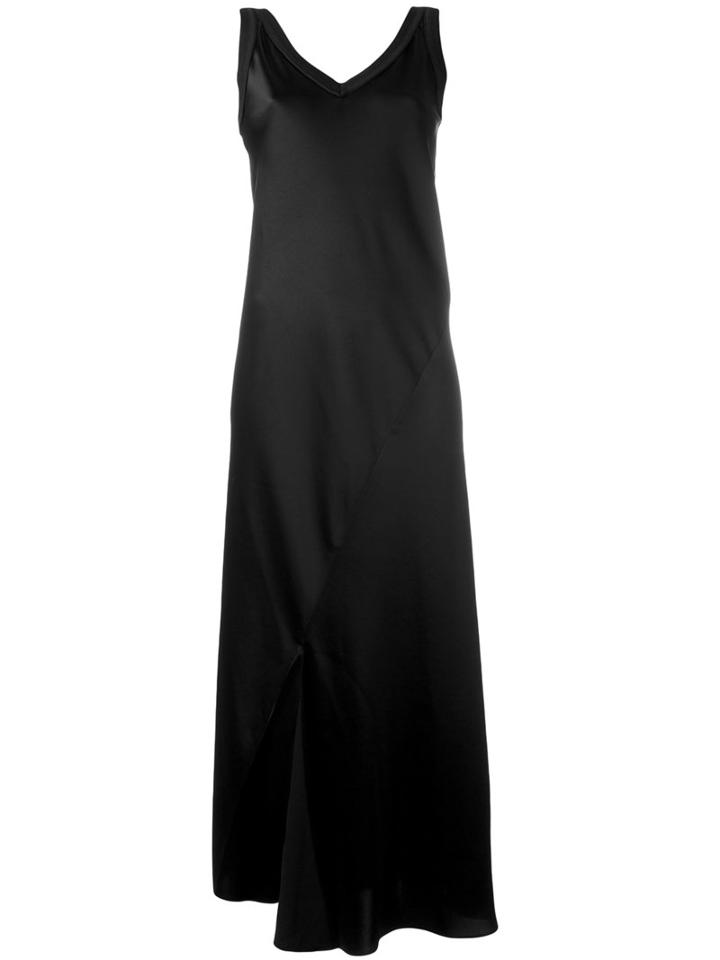 Dkny Sleeveless V-neck Dress, Women's, Size: Small, Black, Polyester/triacetate