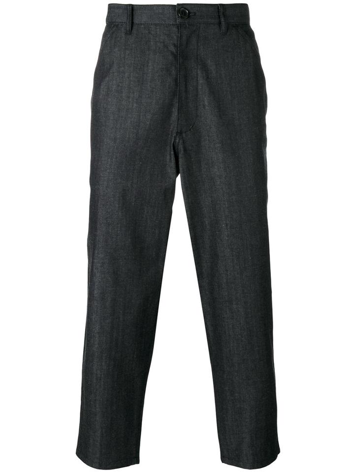 Comme Des Garçons Shirt Boys Tapered Cropped Jeans, Men's, Size: Medium, Blue, Cotton