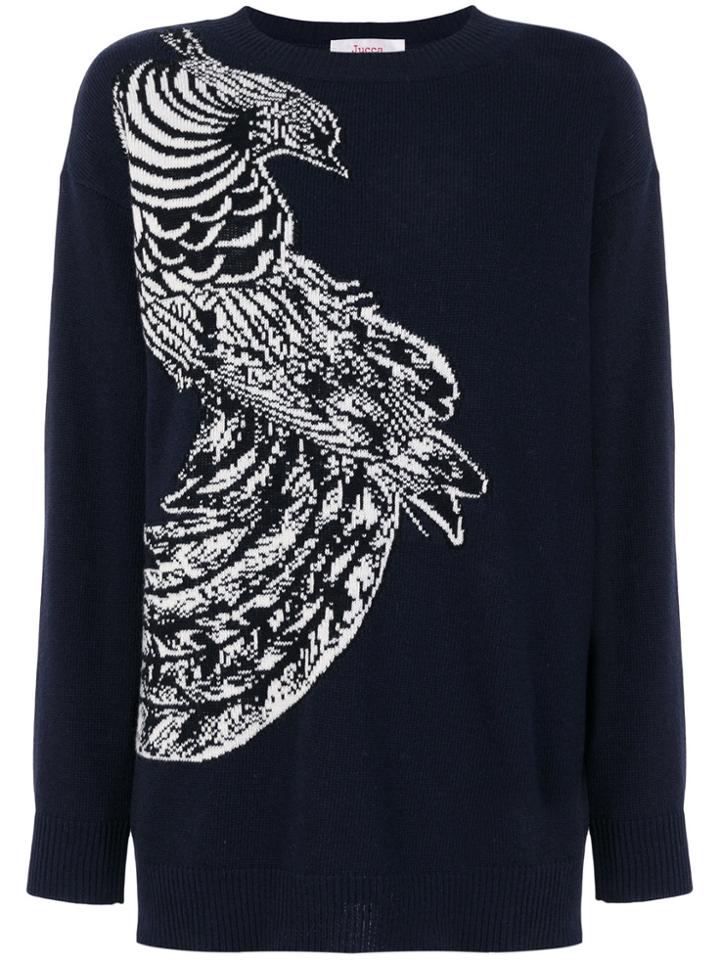 Jucca Embroidered Jumper - Blue