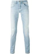 Dondup Distressed Jeans, Men's, Size: 30, Blue, Cotton/spandex/elastane/polyester