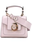 Trussardi Mini Lovy Bag, Women's, Pink/purple, Lamb Skin/polyester