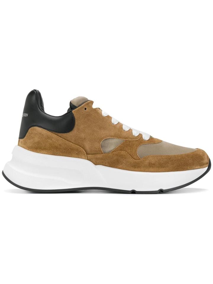 Alexander Mcqueen Oversized Runner Sneakers - Brown