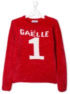 Gaelle Paris Kids Textured Logo Sweater