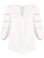 See By Chloé Cutout-detail Blouse - Nude & Neutrals