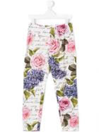 Monnalisa Chic Floral Print Leggings - Multicolour