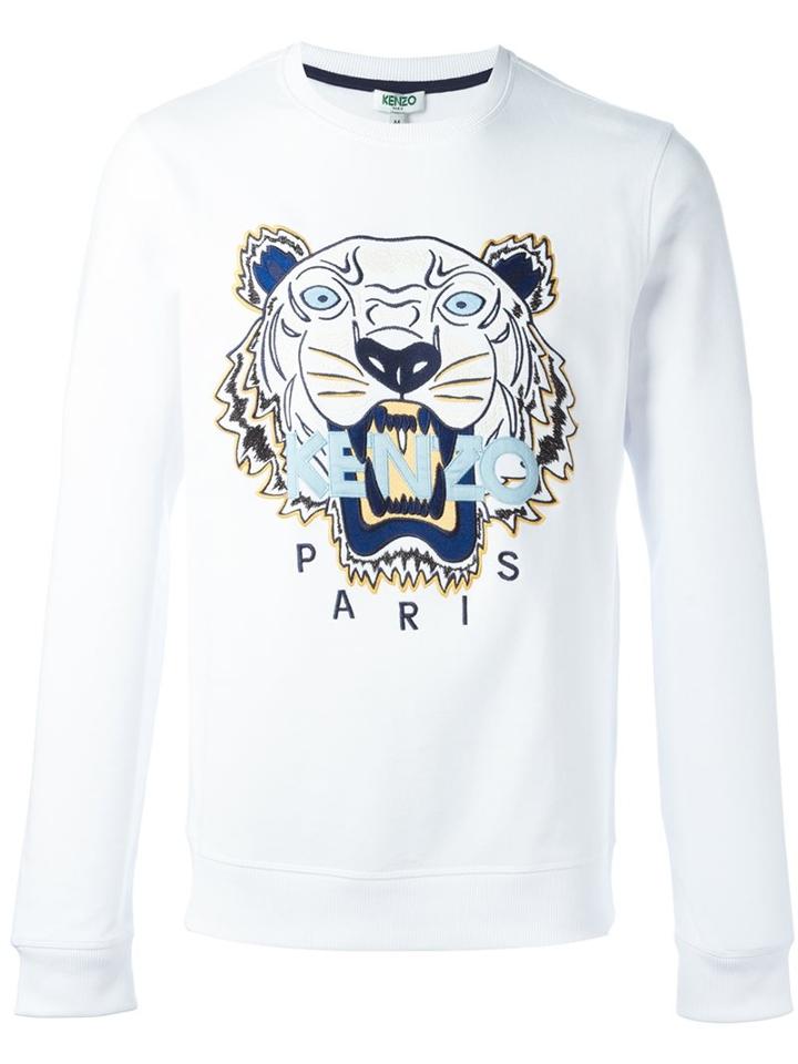 Kenzo 'tiger' Sweatshirt, Men's, Size: Medium, White, Cotton