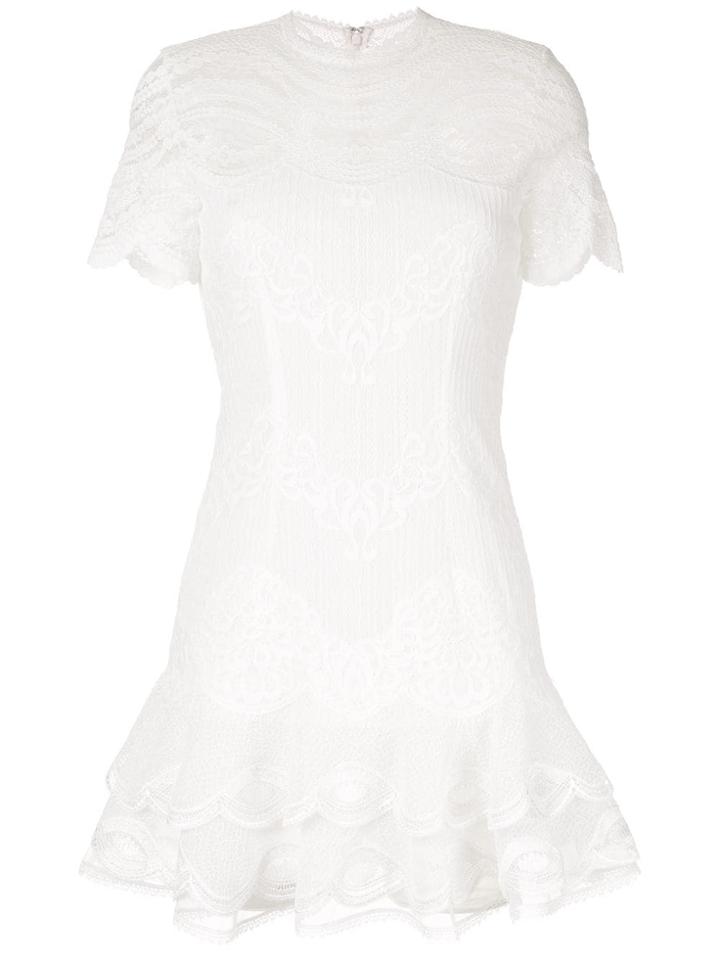 Jonathan Simkhai Lacework Short Dress - White