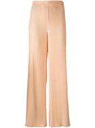 Emilio Pucci Pleated Trousers, Women's, Size: 42, Pink/purple, Polyester/cotton/viscose
