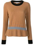 Veronica Beard Contrasting Hem Sweater - Neutrals
