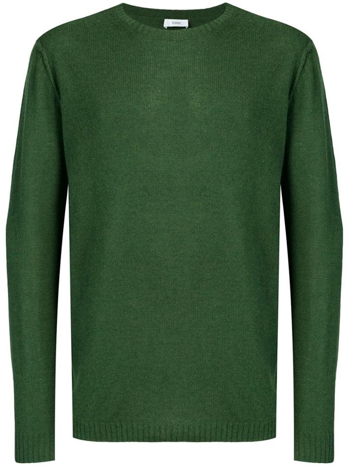 Closed Cashmere Crew Neck Jumper - Green