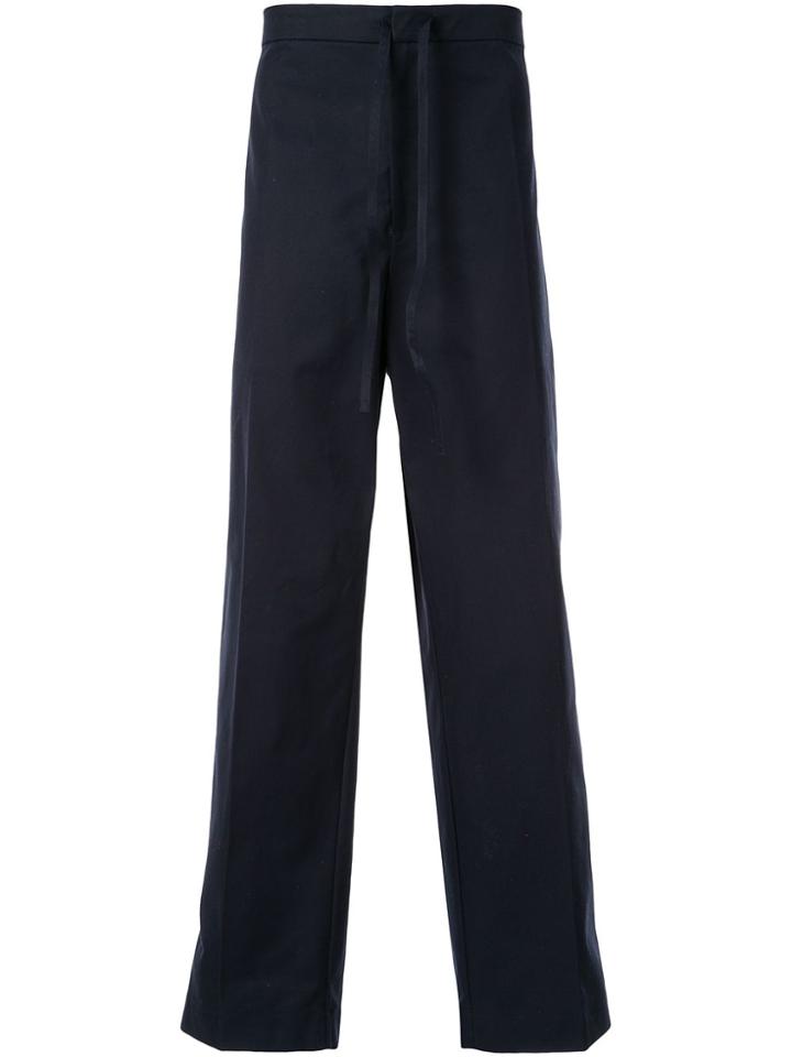 Jil Sander High-rise Drawstring Trousers - Blue
