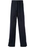Jil Sander High-rise Drawstring Trousers - Blue
