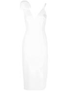 Rebecca Vallance Bow Shoulder Dress - White