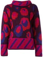 Yves Saint Laurent Vintage Intarsia Knit Jumper, Women's, Size: 46