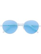 Retrosuperfuture Round Framed Sunglasses - White