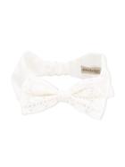 Embroidered Bow Headband - Kids - Cotton/polyester/acetate - One Size, White, Hucklebones London