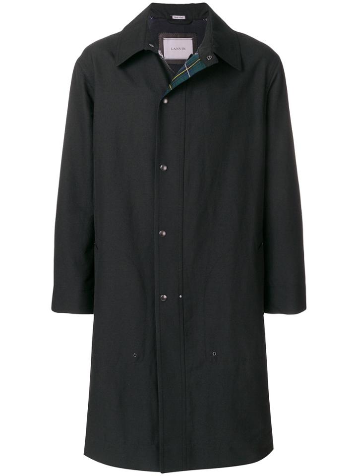 Lanvin Front Button Parka - Black