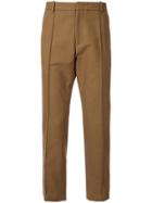 Wooyoungmi Side Stripe Trousers - Brown