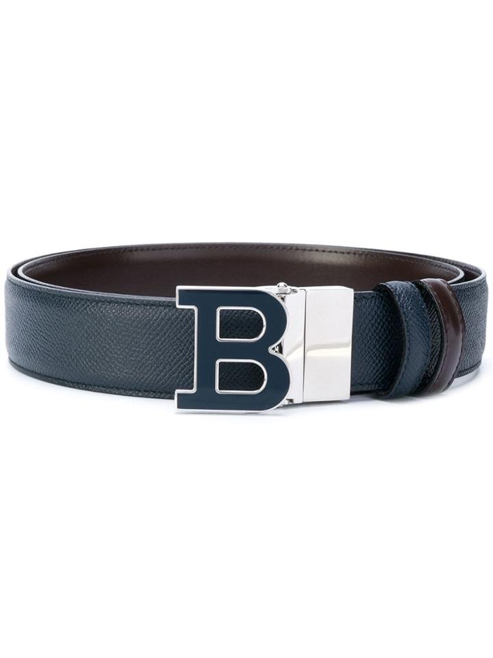 Bally B Buckle Belt - Blue