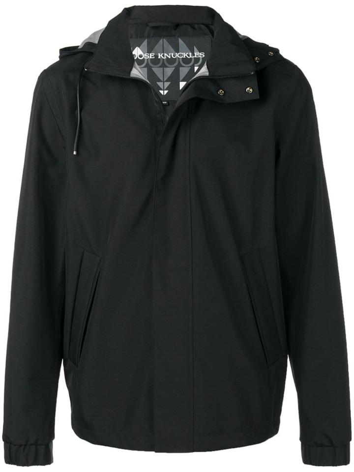 Moose Knuckles Hooded Zip Jacket - Black